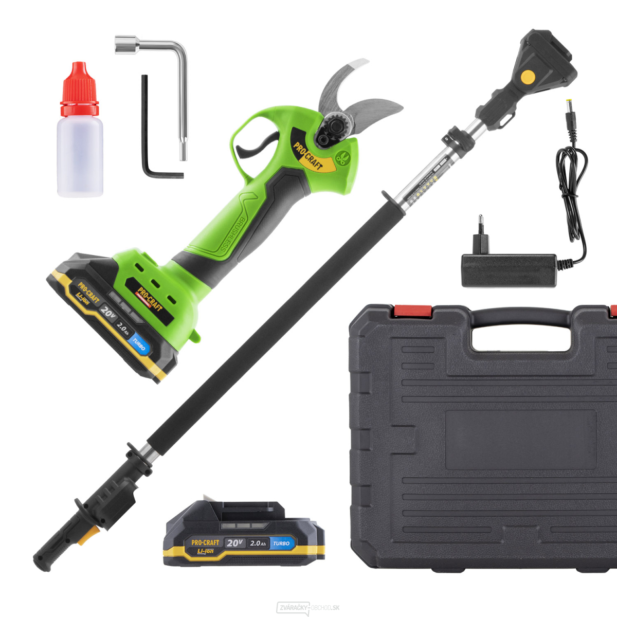 Súprava aku nožnice na vetvy ES28Li a predlžovací nadstavec EP2.0 | SES28Li-EP2.0