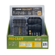 Aku vŕtací skrutkovač Procraft PA18LiH so sadou bitov BS-37 | SPA18LiH-1B-C/BS-37 náhled