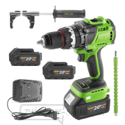 Súprava aku skrutkovač Procraft PA18ProBL s 2x batériou 20V 4Ah a nabíjačkou 20/1 | SPA18ProBL-bb/2x20-4/20-1 gallery main image