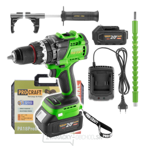 Aku skrutkovač Procraft PA18ProBL-1B-C | PA18ProBL-1B-C gallery main image