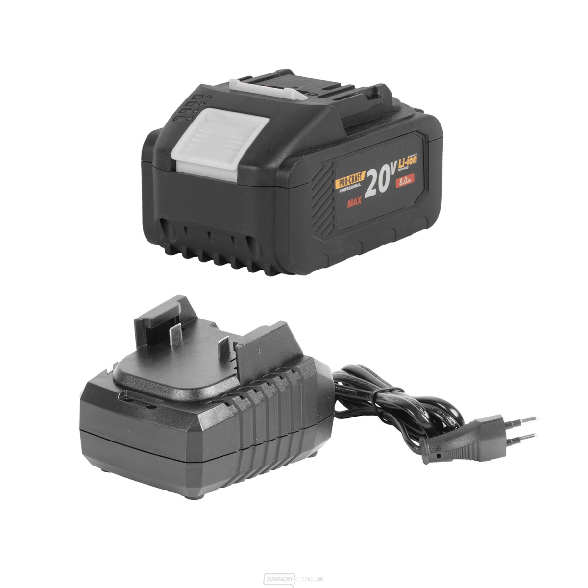 Sada batérie Procraft 20/8 + nabíjačka Procraft 20/1 | S20/8-20/1