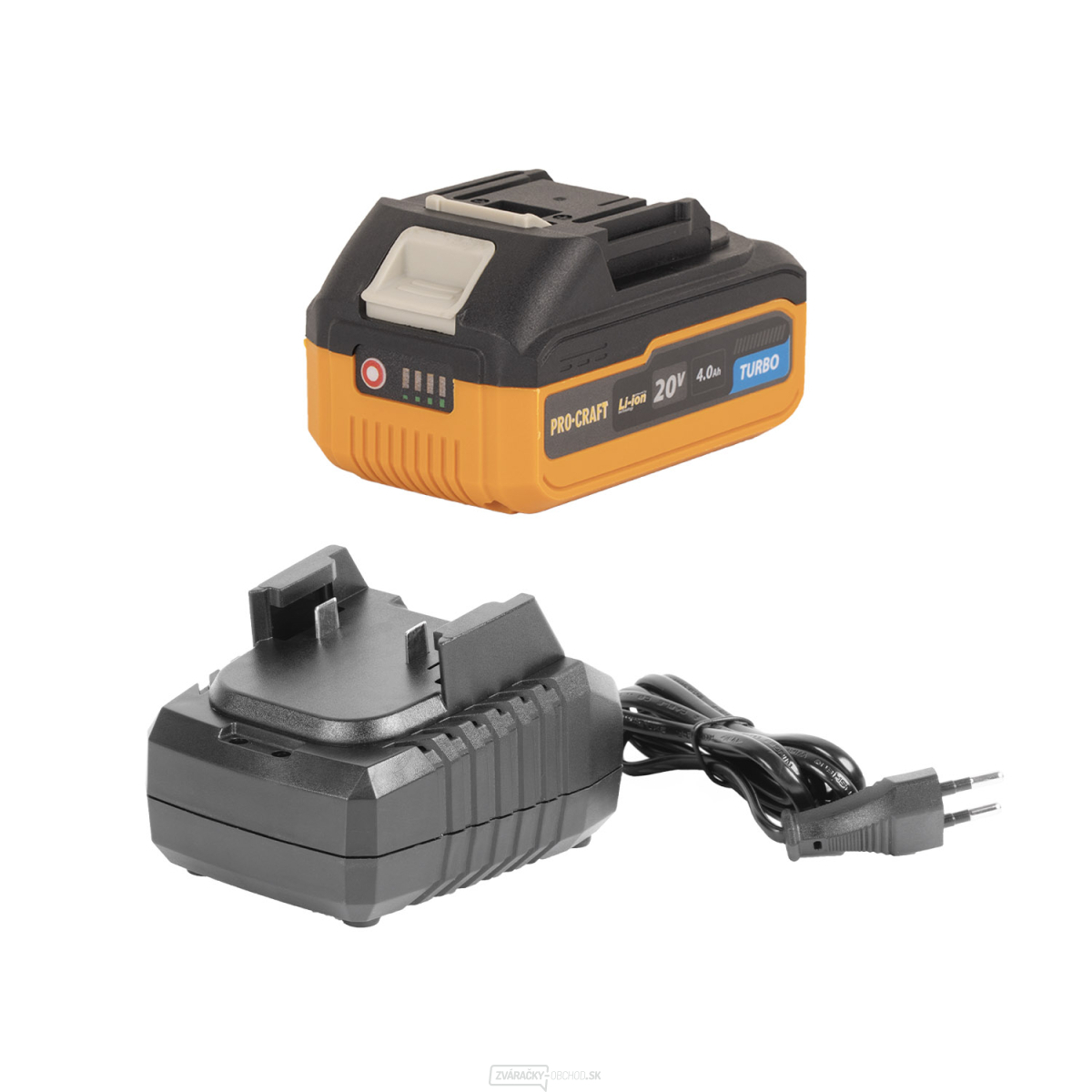 Súprava aku batérie Procraft 20/4 Turbo + nabíjačka Procraft 20/1 | S20-4TURBO/20-1