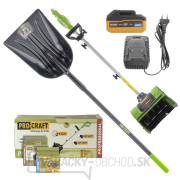 Súprava lopata na sneh 150cm a aku snehová fréza Procraft PSB20 s batériou a nabíjačkou | SGPS-1500/SPSB20-4Turbo/20-1 gallery main image