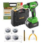 Aku spájkovacia pištoľ pre plasty Procraft CS40bb (bez batérie a nabíjačky) | CS40-BB gallery main image