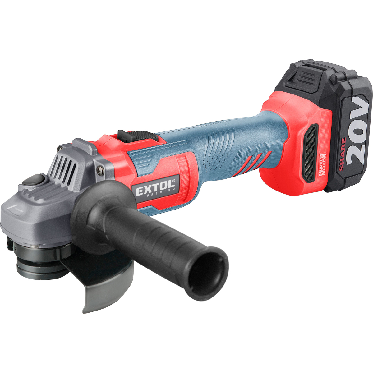 brúska uhlová aku SHARE20V, 125mm, BRUSHLESS, 4Ah