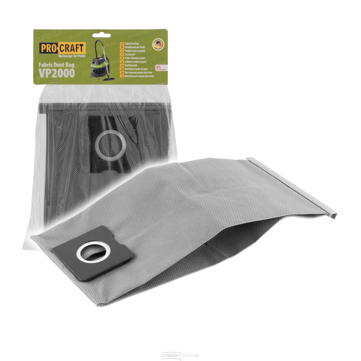 Vrecko pre priemyselný vysávač Procraft VP2000 6L | SVP2000 6L gallery main image