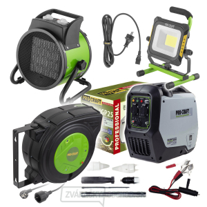 Sada elektrocentrála, kúrenia a osvetlenia Procraft SIGP25SET | SIGP25SET gallery main image