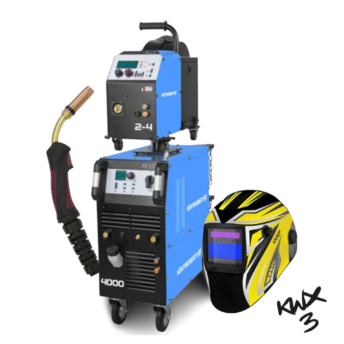 Kühtreiber Invertor KITIN 4000SW SYNERGIC + Podávač KITin 2-4EW Synergic + Prepoj 5mW + Horák + Kukla SESTAVA068710354set2