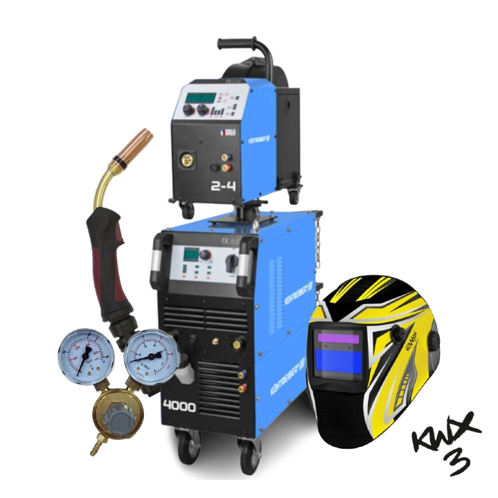 Kühtreiber Invertor KITIN 4000SW SYNERGIC + Podávač KITin 2-4EW Synergic + Prepoj 5mW + Horák + Kukla + R. ventil SESTAVA068710354set3