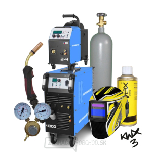 Invertor KITIN 4000SW SYNERGIC + Podávač KITin 2-4EW Synergic + Prepoj 5mW + Horák + Kukla + r. ventil + Co2 fľaša plná  gallery main image