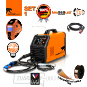 PANTERMAX Zvárací invertor MIG260LED® SET1 (MIG/MMA/TIG) Náhľad