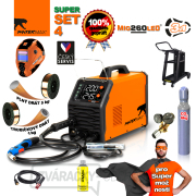 PANTERMAX Zvárací invertor MIG260LED® SET4 (MIG/MMA/TIG) Náhľad