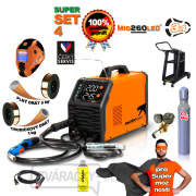 PANTERMAX Zvárací invertor MIG260LED® SET4 (MIG/MMA/TIG) gallery main image