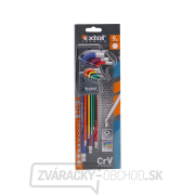 L-kľuče imbus prodloužené barevné, sada 9ks Náhľad