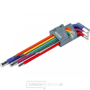 L-kľuče imbus prodloužené barevné, sada 9ks L-kľuče imbus prodloužené barevné, sada 9ks gallery main image