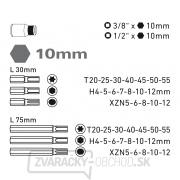 Hroty HEX-TORX-XZN, sada 40ks Náhľad