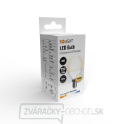 Solight LED žiarovka, miniglobe, 8W, E14, 3000K, 720lm, biele prevedenie Náhľad