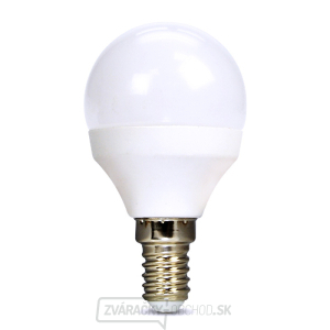 Solight LED žiarovka, miniglobe, 8W, E14, 3000K, 720lm, biele prevedenie gallery main image