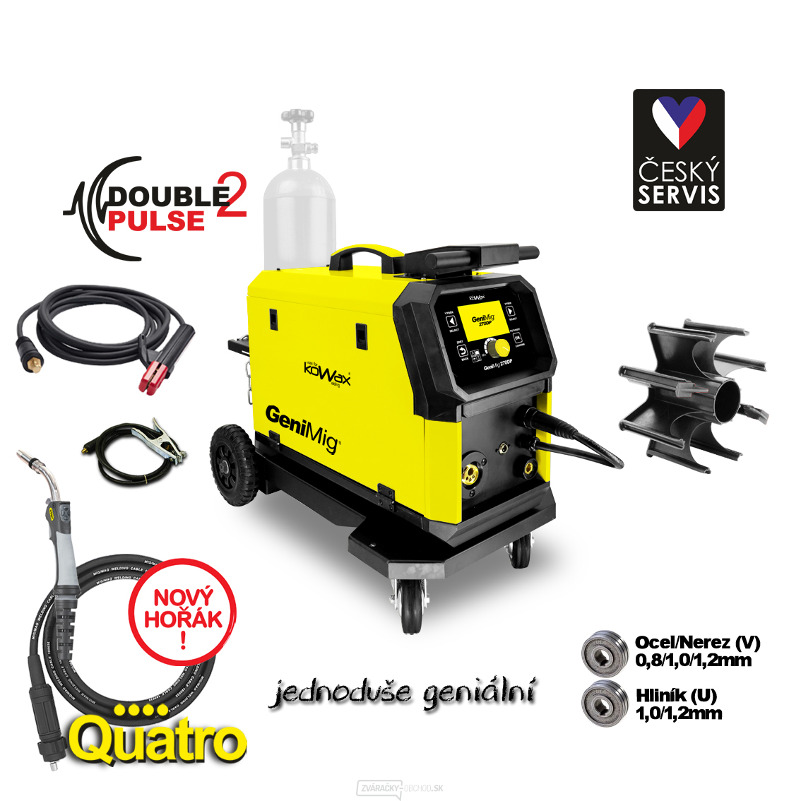 KOWAX Zvárací invertor GeniMig® 270DP (MIG/MAG/LiftTIG)