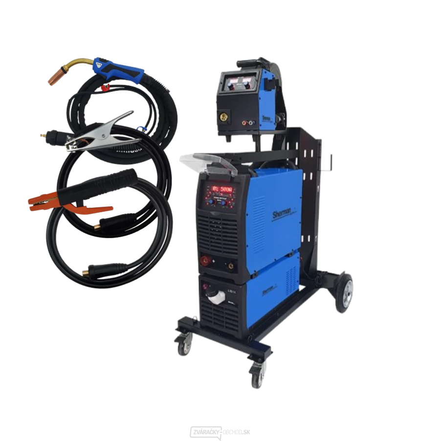 Synergická invertorová zváračka Sherman Digimig 500 Pulse + káble