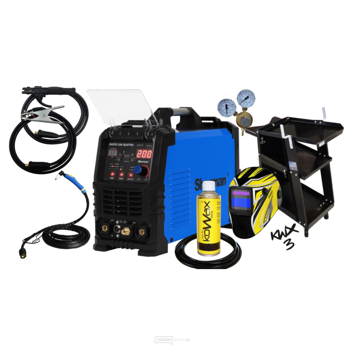 DIGITIG 204 QUATTRO + Káble + Horáky + Kukla + Hadica + Vozík + R. Ventil + Sprej