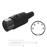 Konektor DIN 5kolík kábel gallery main image