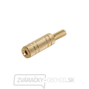 Zdierka 3.5 stereo kábel kov zlatá gallery main image