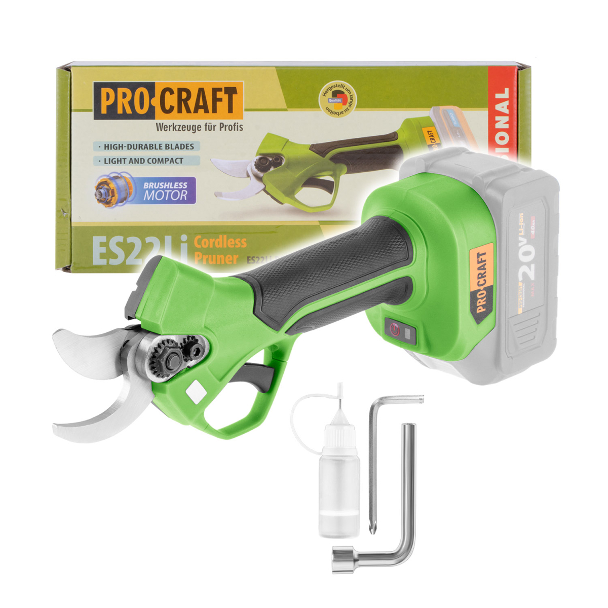 Aku nožnice na konáre Procraft ES22Li (bez batérie a nabíjačky) | ES22Libb ES22Libb