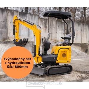 Minibager Baugarden BG910.01 zvýhodnený set s hydraulickou lyžicou 800mm gallery main image