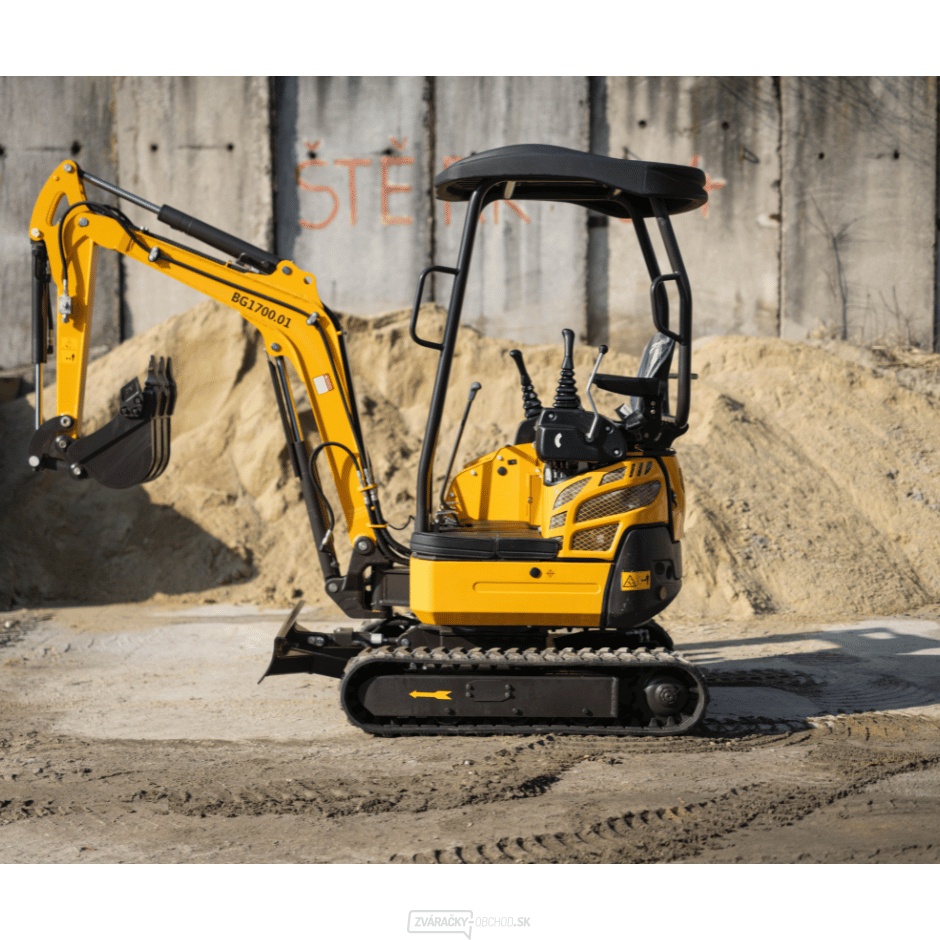 Minibager Baugarden BG1700.01 Kubota lyžice 400mm