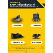 Minibager Baugarden BG1800.01 zvýhodnený set s pevnou lyžicou 1000mm Náhľad