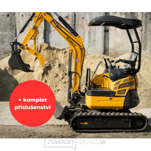 Minibager Baugarden BG1800.01 zvýhodnený set s pevnou lyžicou 1000mm gallery main image