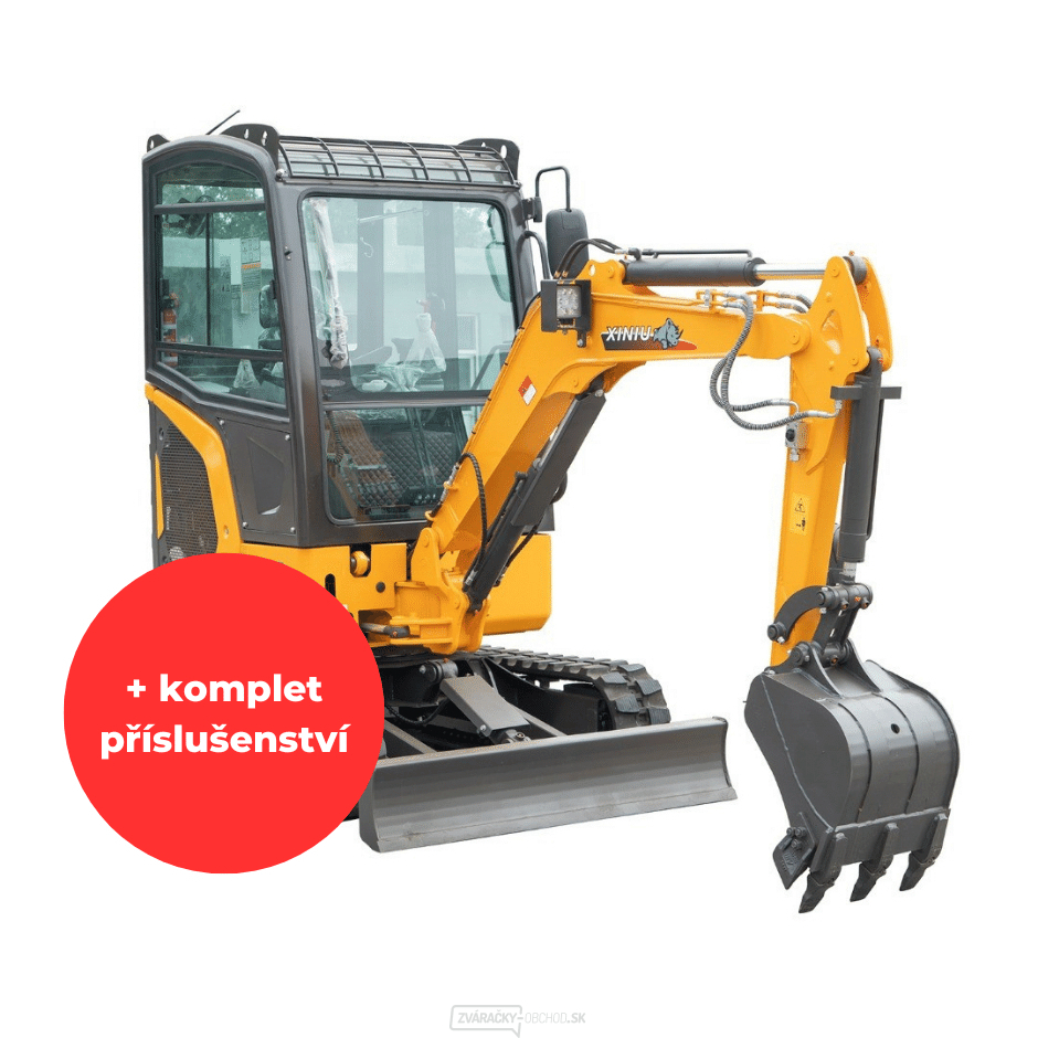 Minibager Baugarden BG2800.01 zvýhodnený set s pevnou lyžicou 1000mm