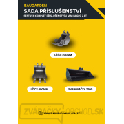 Minibager Baugarden BG2800.01 zvýhodnený set s pevnou lyžicou 1000mm Náhľad