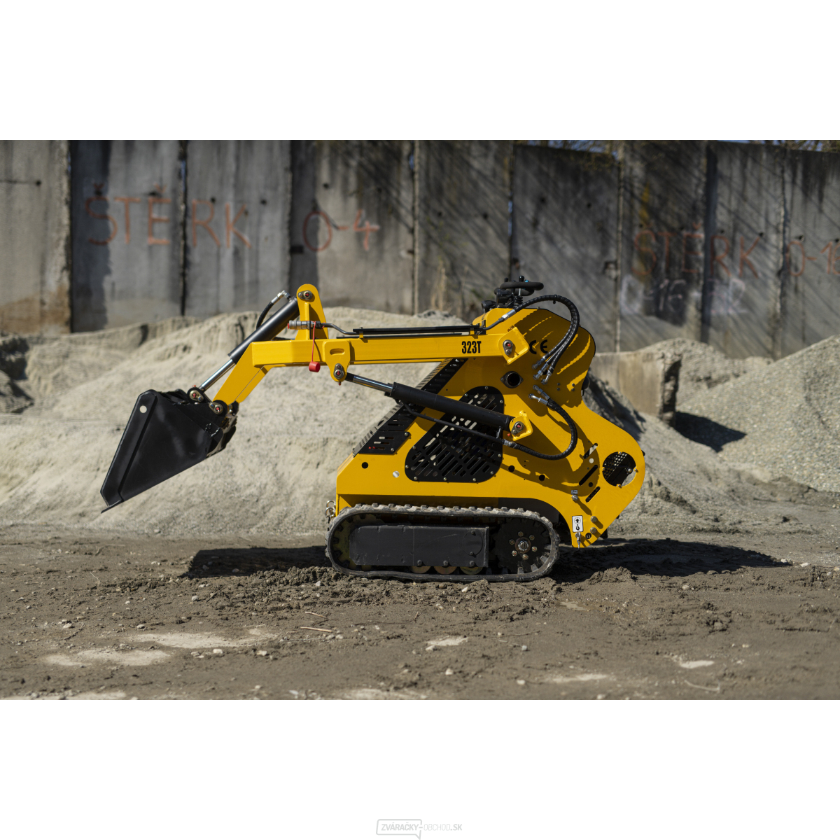 Mininakladač pásový BAUGARDEN 323T Briggs&Stratton lyžica 850mm