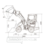 Kolesový nakladač BAUGARDEN BGKN26 Kubota + lyžica 1250mm + hydroupinák Náhľad