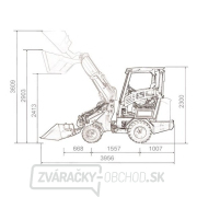 Teleskopický kolesový nakladač BAUGARDEN BGKN26T Kubota + lyžica 1350mm + hydroupinák Náhľad
