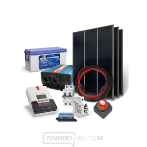 Solárna zostava ostrovná SOLARFAM 540Wp, 12V, batéria 200Ah, menič 230VAC 2000W gallery main image