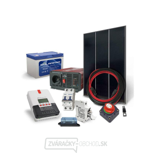 Solárna zostava ostrovná SOLARFAM 180Wp, 12V, batéria 100Ah, menič 230VAC 600W gallery main image