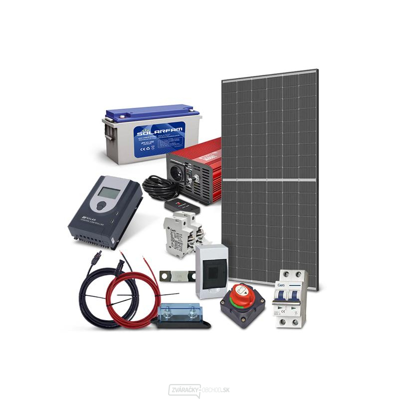 Solárna zostava ostrovná TRINA 445Wp, batéria olovená uhlíková 150Ah, menič 230VAC 1000W gallery main image