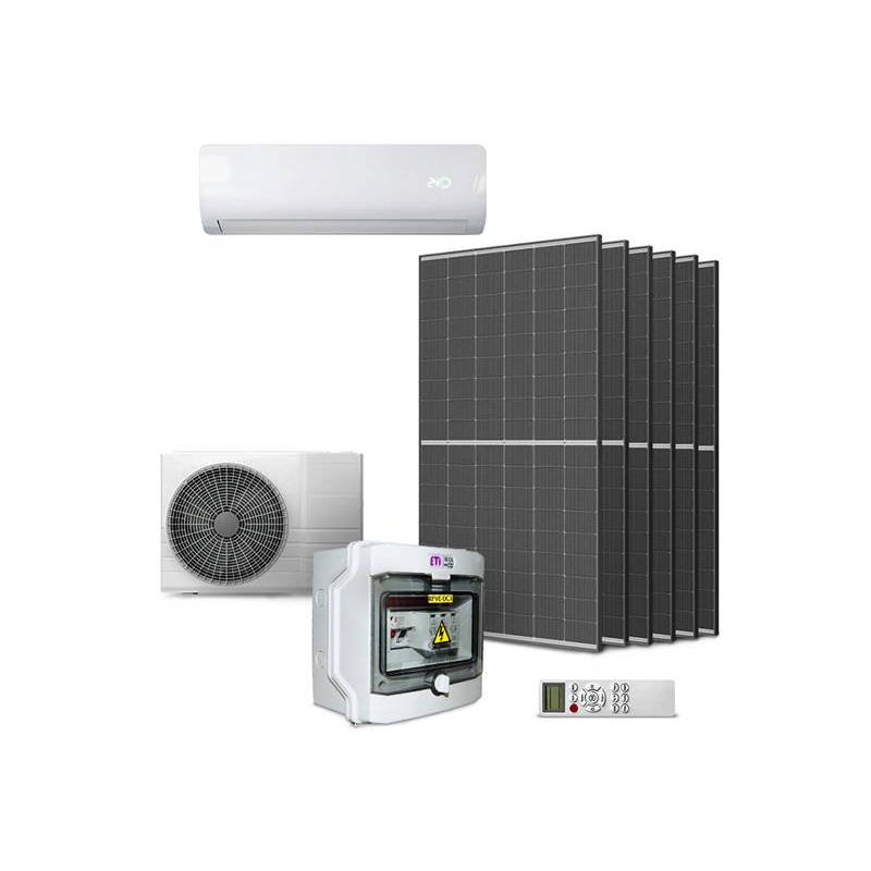 E-shop Sada klimatizácie GETI GKH12K 3,5kW hybridný, 6x panel 450W, DC rozvádzač 06446228