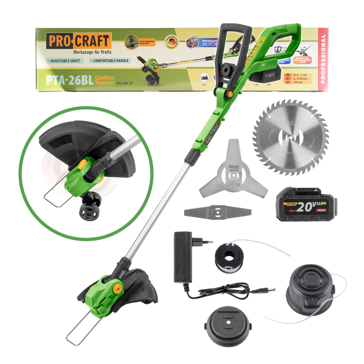 Akumulátorový zastrihávač Procraft PTA-26BL | PTA-26BL PTA-26BL
