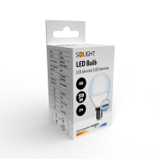 Solight LED žiarovka, miniglobe, 6W, E14, 6000K, 510lm Náhľad