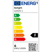 Solight LED žiarovka, miniglobe, 6W, E14, 6000K, 510lm Náhľad