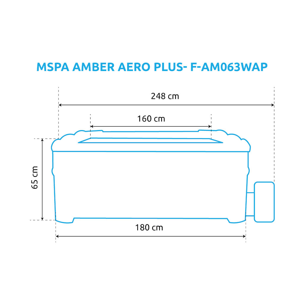 Bazén vírivý MSPA AMBER AERO PLUS-F-AM063WAP Náhľad
