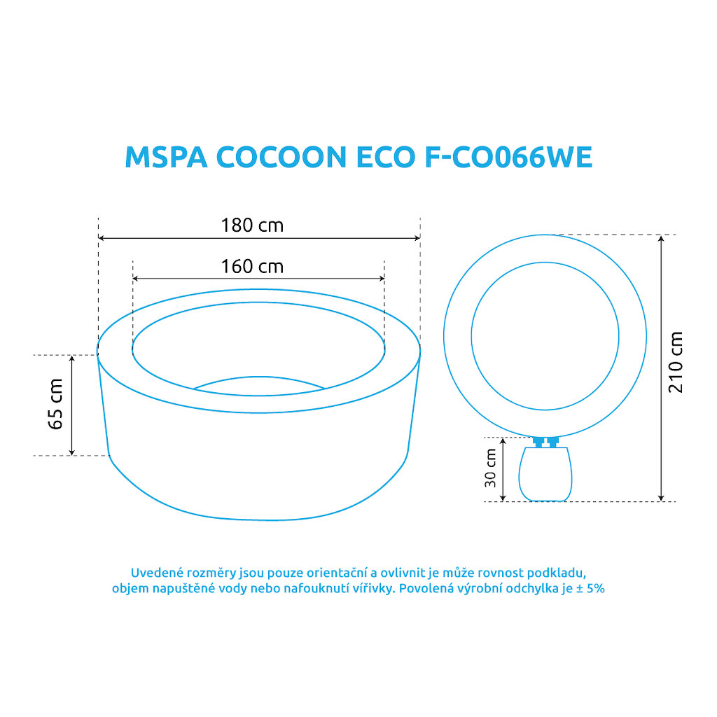 Bazén vírivý MSPA COCOON-ECO F-CO066WE Náhľad
