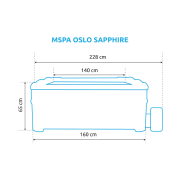 Bazén vírivý MSPA OSLO SAPPHIRE F-SA063W náhled