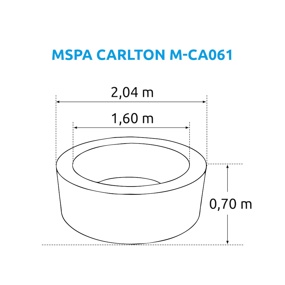 Vírivý bazén MSPA Carlton M-CA062 Náhľad