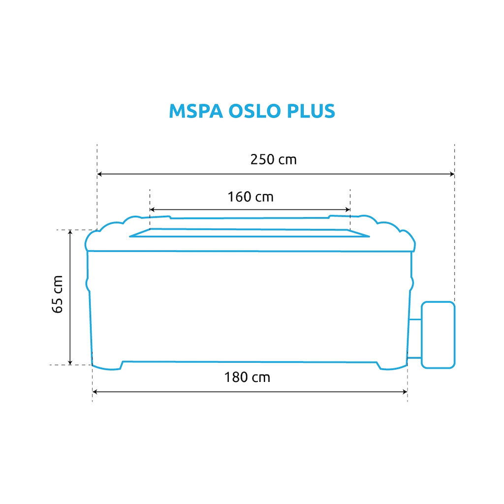 Vírivý bazén MSPA Oslo Plus F-OS063WP Náhľad