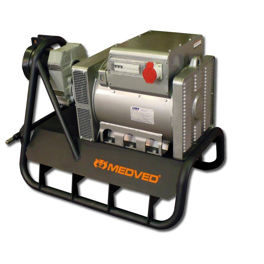 Traktorová kardanová elektrocentrála MEDVED M-WATT 250-AVR-1500 Linz M-WATT 250-AVR